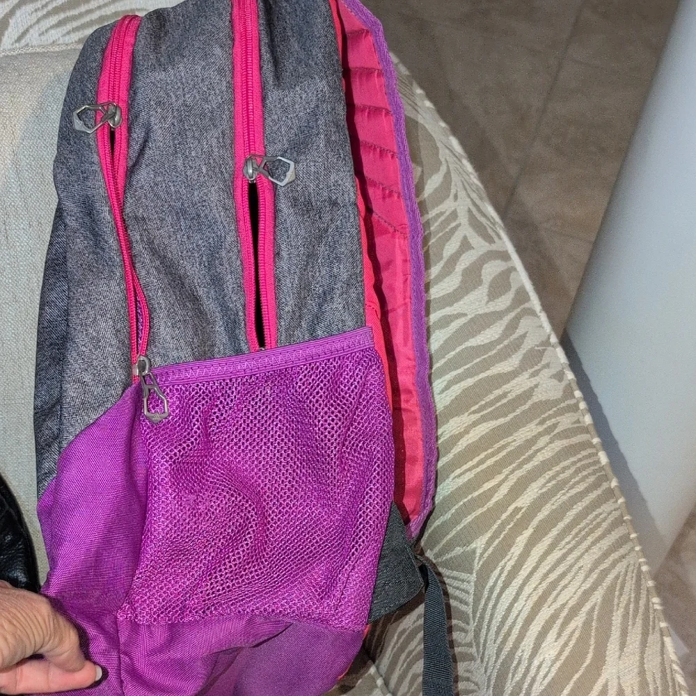 Adidas Charcoal and Magenta Backpack - Picture 8 of 16